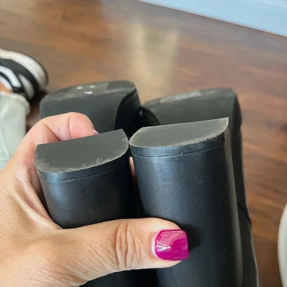 Jeffrey Campbell Black Leather Boots/Booties-NWOT Size 8.5 - Picture 10 of 12